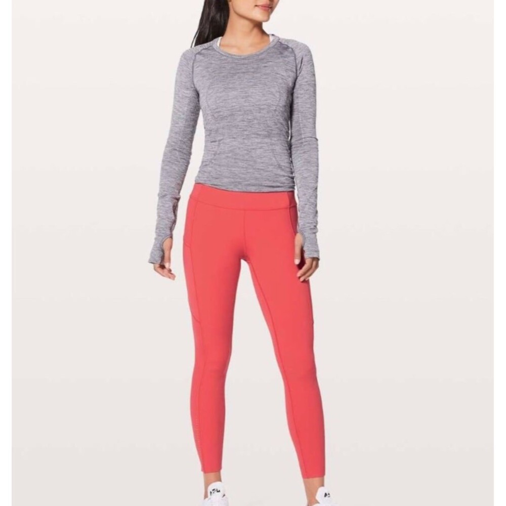 Lululemon Train Times Pant 25" Poppy Coral (4) #250